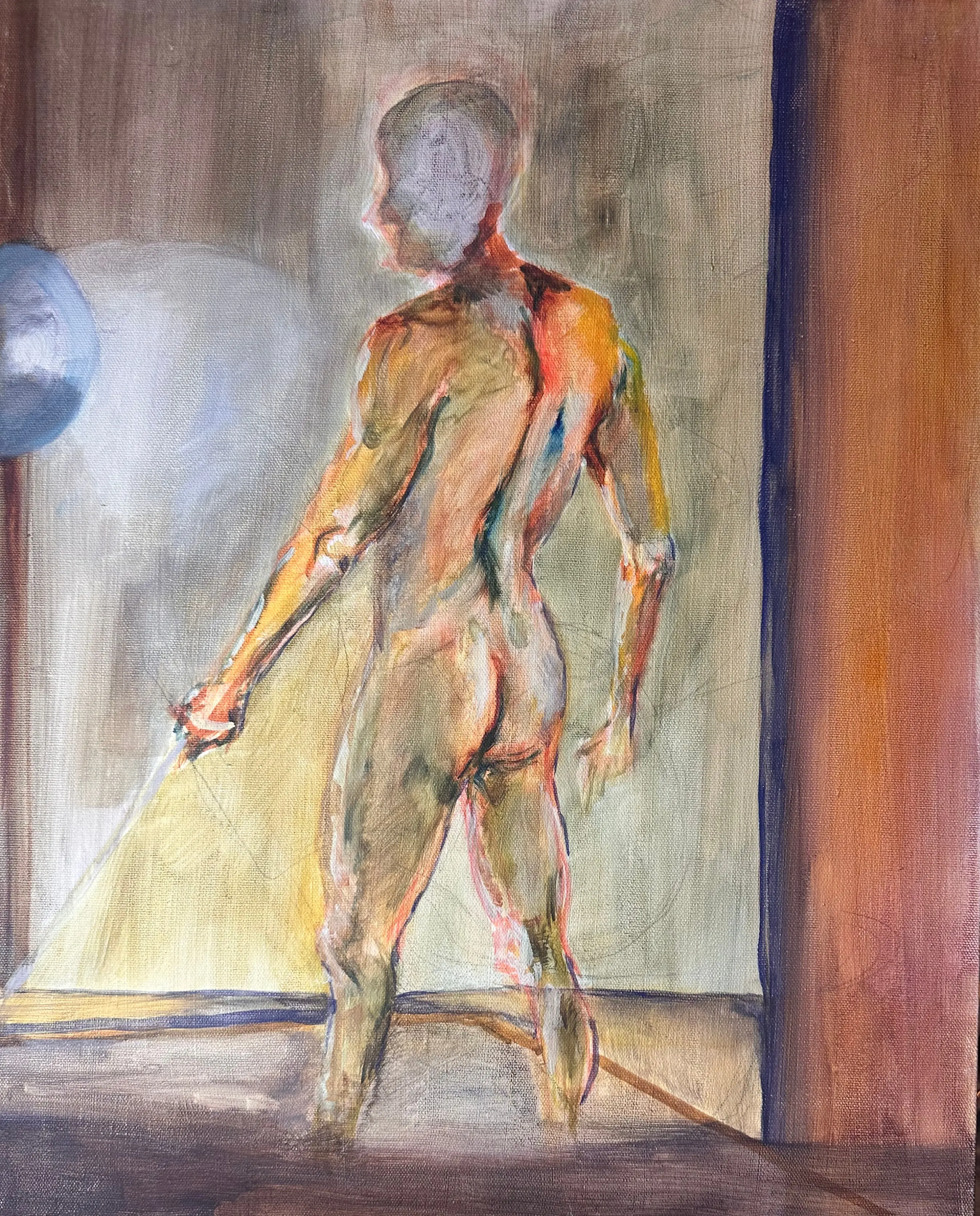 Erin Lilli Male Nude #3, 2013 Oil on 16" x 20" stretched canvas O1620CS13NU